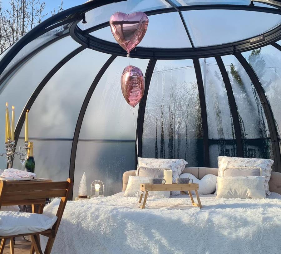 Le Dome Du Lac Ardres Exteriör bild